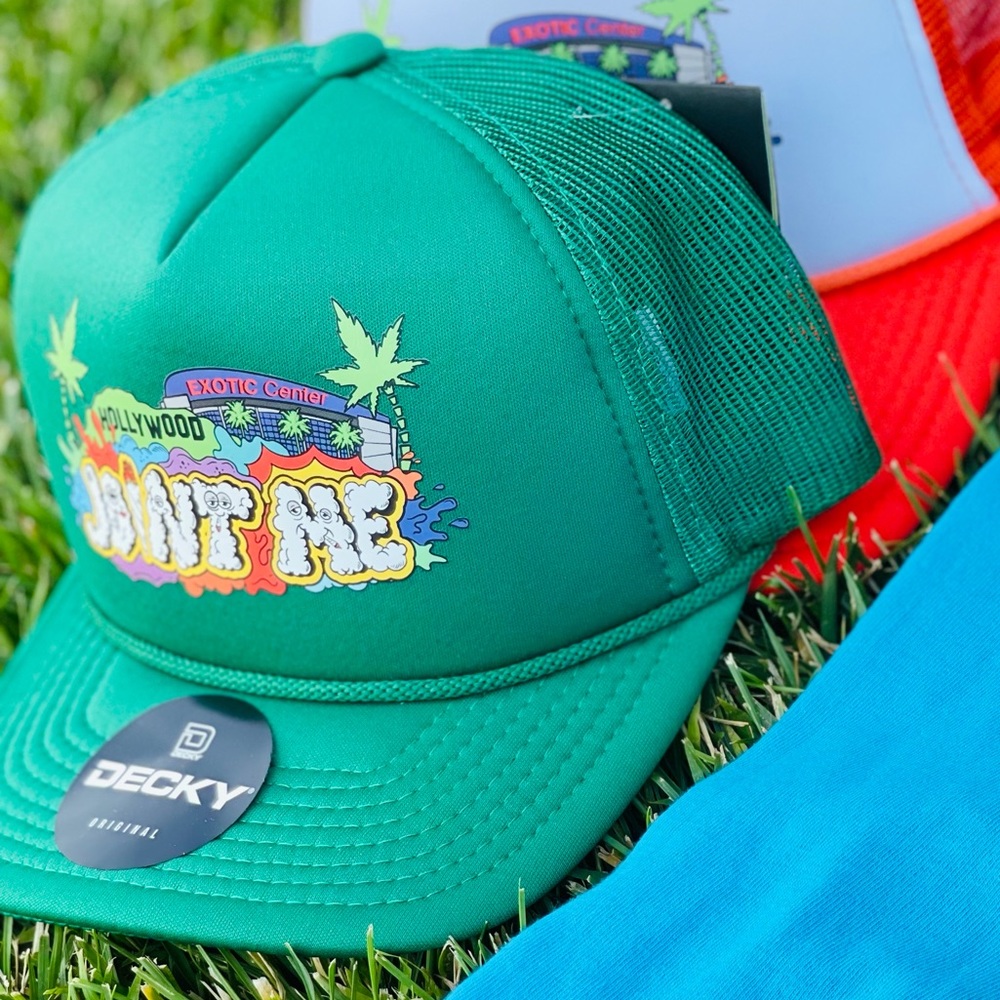 JOINT ME • MESH TRUCKER HAT ADJUSTABLE • GREEN - Picture 8 of 9